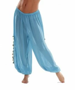Miss Belly Dance Belly Dance Plus Size Chiffon Harem Pants With Side Slits | MAIDEN DANCE PLUS