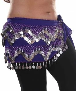 Miss Belly Dance BOTTOMS Belly Dance Plus Size Chiffon Triangular Pattern Hip Scarf | THE WINDING WINDS