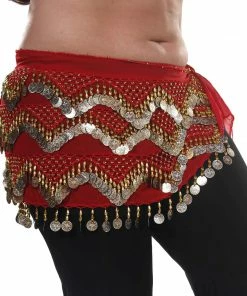 Miss Belly Dance BOTTOMS Belly Dance Plus Size Chiffon Triangular Pattern Hip Scarf | THE WINDING WINDS
