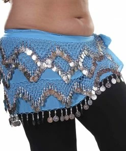Miss Belly Dance BOTTOMS Belly Dance Plus Size Chiffon Triangular Pattern Hip Scarf | THE WINDING WINDS