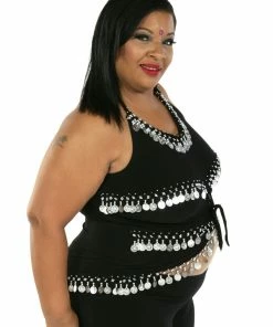 Miss Belly Dance TOPS Belly Dance Plus Sized Lycra Stretchy Tank-Top | KARSILAMA