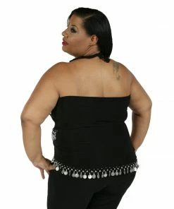 Miss Belly Dance TOPS Belly Dance Plus Sized Lycra Stretchy Tank-Top | KARSILAMA