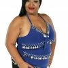 Miss Belly Dance TOPS Belly Dance Plus Sized Lycra Stretchy Tank-Top | KARSILAMA