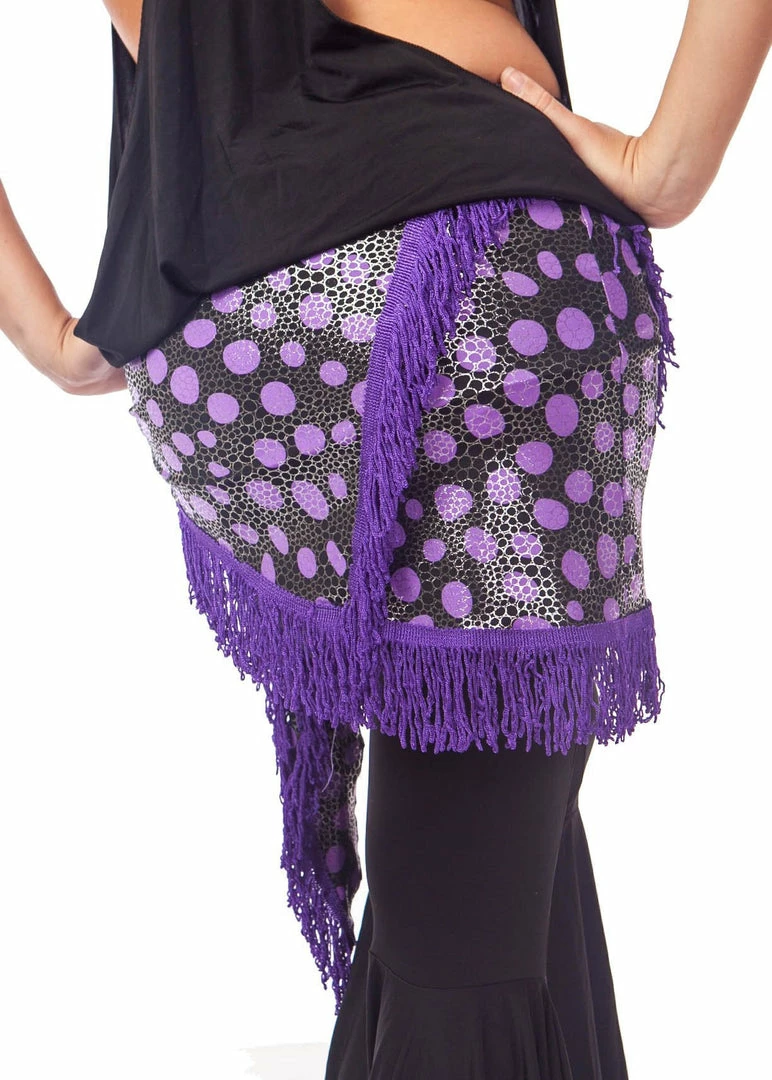 Miss Belly Dance Belly Dance Printed Fringe Hip Scarf | VEBA FRINGE 2 Miss Belly Dance Belly Dance Printed Fringe Hip Scarf | VEBA FRINGE