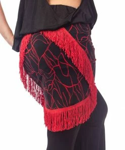 Miss Belly Dance Belly Dance Printed Fringe Hip Scarf | VEBA FRINGE