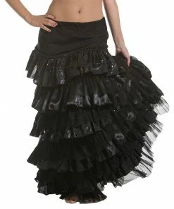 Miss Belly Dance Belly Dance Ruffled Tribal Skirt | AL MIRANDA