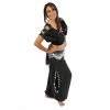 Miss Belly Dance Belly Dance Satin Top, Chiffon Harem Pants, & Hip Scarf Costume Set | SHINING SHOWCASE