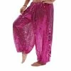 Miss Belly Dance Belly Dance Sequined Harem Pants With Side Slits |