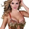Miss Belly Dance TOPS Belly Dance Sequins Bra Top | FRINGE FRILL