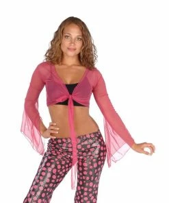 Miss Belly Dance TOPS Belly Dance Sheer Chiffon Choli Top