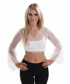 Miss Belly Dance TOPS Belly Dance Sheer Chiffon Choli Top