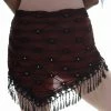 Miss Belly Dance Belly Dance Sheer Hip Scarf With Fringe | HONAK
