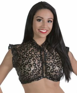 Miss Belly Dance Belly Dance Sheer Lace Top | BOLERO BELLYDANCE PLUS SIZE