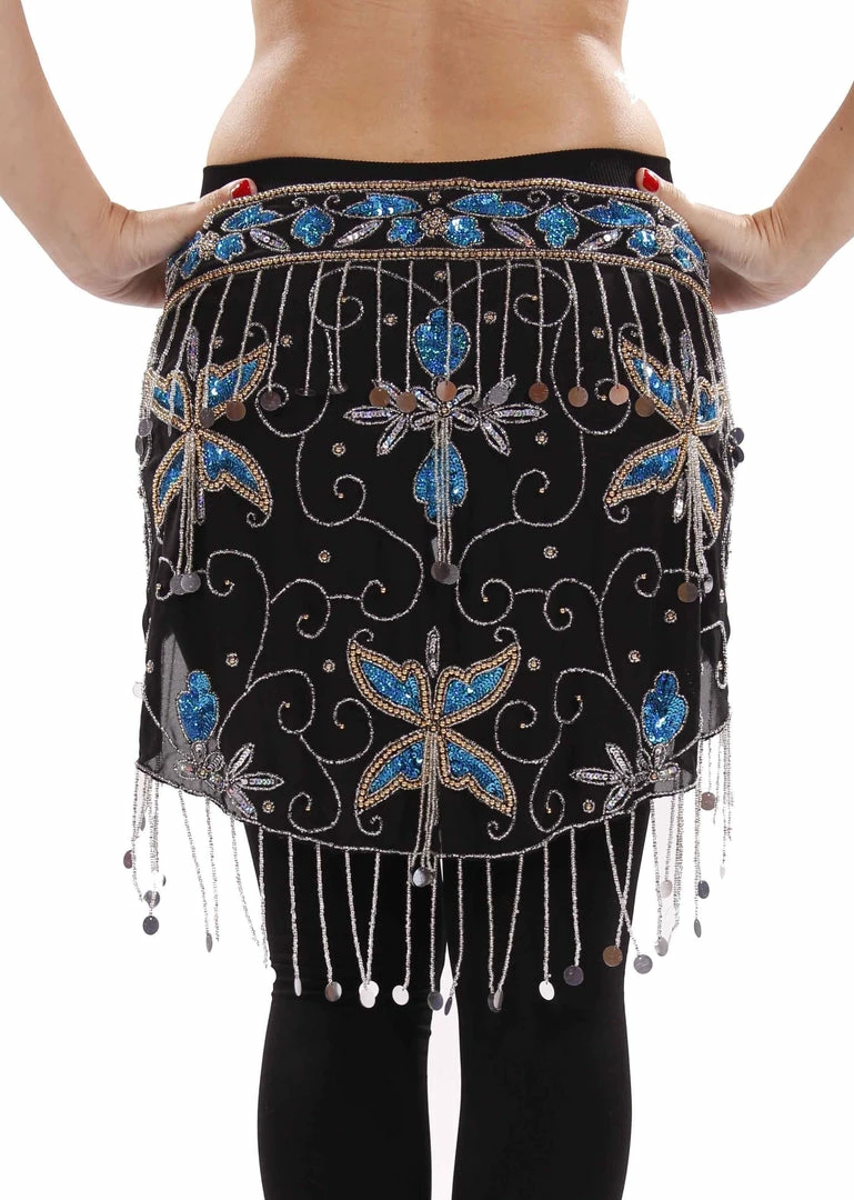 Miss Belly Dance Belly Dance Sheer Sequin Patterned Hip Wrap | SERENADE SENEYA 1 Miss Belly Dance Belly Dance Sheer Sequin Patterned Hip Wrap | SERENADE SENEYA