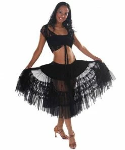 Miss Belly Dance Belly Dance Short Lace Skirt | ANDREA'S LACELET BOTTOMS