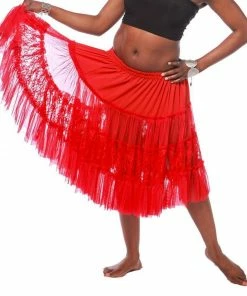 Miss Belly Dance Belly Dance Short Lace Skirt | ANDREA'S LACELET BOTTOMS
