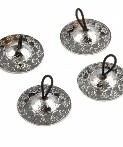 Miss Belly Dance PROPS Belly Dance Silver Detailed Zill/Finger Cymbals