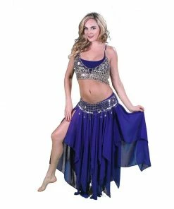 Miss Belly Dance Belly Dance Skirt, Coin Bra, & Coin Belt Costume Set | ONYXRAVE BELLY DANCE COSTUMES