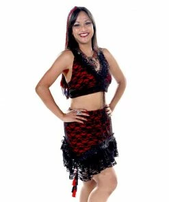 Miss Belly Dance Belly Dance Skirt & Halter Top Set | PERA TRIBES/MACAESMA