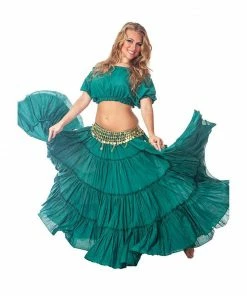 Miss Belly Dance Belly Dance Skirt, Top, & Coin Belt Costume Set | SPINNING SPIRIT 6 Miss Belly Dance Belly Dance Skirt, Top, & Coin Belt Costume Set | SPINNING SPIRIT