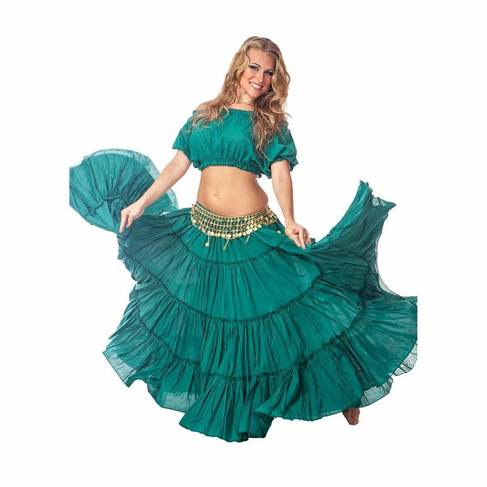Miss Belly Dance Belly Dance Skirt, Top, & Coin Belt Costume Set | SPINNING SPIRIT 3 Miss Belly Dance Belly Dance Skirt, Top, & Coin Belt Costume Set | SPINNING SPIRIT