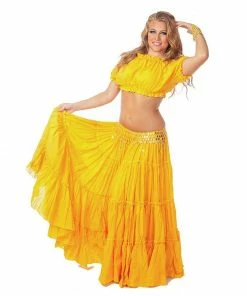 Miss Belly Dance Belly Dance Skirt, Top, & Coin Belt Costume Set | SPINNING SPIRIT
