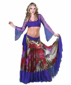 Miss Belly Dance Belly Dance Skirt, Top, & Hip Scarf Costume Set | CYPRUIA BELLY DANCE COSTUMES