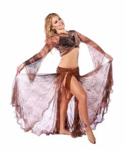 Miss Belly Dance BELLY DANCE COSTUMES Belly Dance Skirt, Top, Tribal Hip Scarf Costume Set | MARBLE SPARKLE