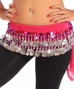 Miss Belly Dance Belly Dance Small Length Chiffon Multi-Row Hip Scarf | GEELIE BOTTOMS