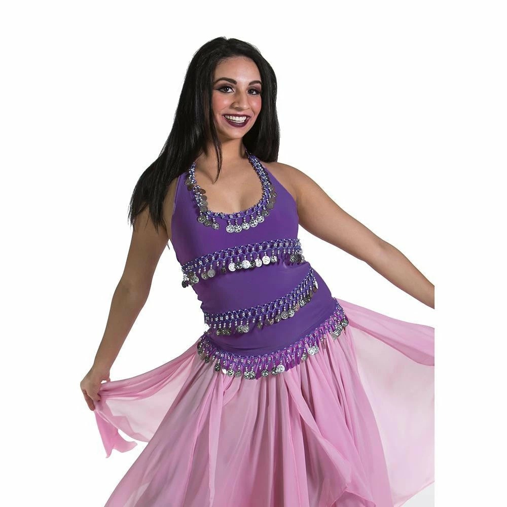 Miss Belly Dance TOPS Belly Dance Stretchy Lycra Halter Top | FESTIVE 5 Miss Belly Dance TOPS Belly Dance Stretchy Lycra Halter Top | FESTIVE