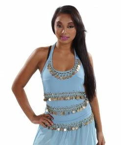 Miss Belly Dance TOPS Belly Dance Stretchy Lycra Halter Top | FESTIVE 18 Miss Belly Dance TOPS Belly Dance Stretchy Lycra Halter Top | FESTIVE