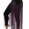 Miss Belly Dance Belly Dance Tie-Dye Velvet Fringe Hip Scarf | FLOW FRINGE BOTTOMS