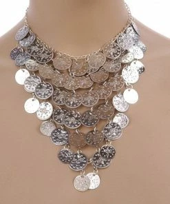 Miss Belly Dance JEWELRY & ACCESSORIES Belly Dance Triangle Necklace With Coins