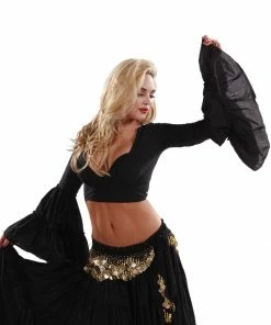 Miss Belly Dance Belly Dance Tribal Bell-Sleeve Cotton Top | BELL ROMPI 2