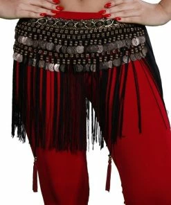 Miss Belly Dance Belly Dance Tribal Belt With Fringe | TRIBAL FRINGE BOTTOMS