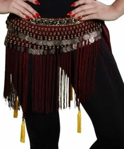 Miss Belly Dance Belly Dance Tribal Belt With Fringe | TRIBAL FRINGE BOTTOMS