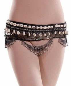 Miss Belly Dance Belly Dance Tribal Belt With Shells | COWRIE & COINS