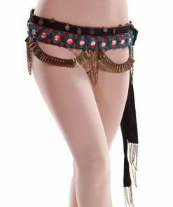 Miss Belly Dance PLUS SIZE Belly Dance Tribal Belt With Tail | ACHOJAI
