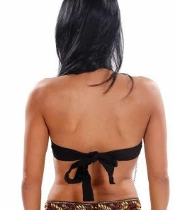 Miss Belly Dance TOPS Belly Dance Tribal Bra With Feathers | LE MASQUE
