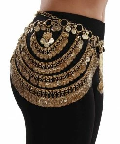 Miss Belly Dance Belly Dance Tribal Circular Coin Belt | MANDANI JEWELRY & ACCESSORIES