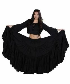 Miss Belly Dance Belly Dance Tribal Cotton 25 Yard Skirt | FIERY FRILLS BOTTOMS