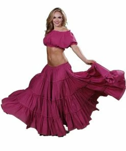 Miss Belly Dance Belly Dance Tribal Cotton 25 Yard Skirt | FIERY FRILLS BOTTOMS