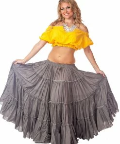 Miss Belly Dance Belly Dance Tribal Cotton 25 Yard Skirt | FIERY FRILLS BOTTOMS