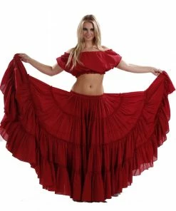 Miss Belly Dance Belly Dance Tribal Cotton 25 Yard Skirt | FIERY FRILLS BOTTOMS