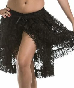 Miss Belly Dance BOTTOMS Belly Dance Tribal Lace Bustle Skirt | RUFFLE BUSTLE