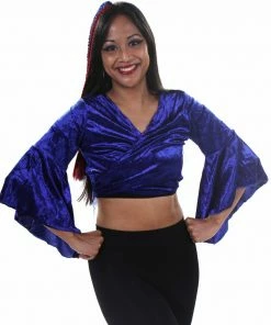 Miss Belly Dance Belly Dance Velvet Choli Tie Top | MELOURA TOPS