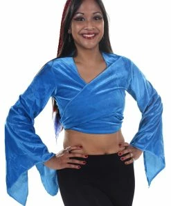 Miss Belly Dance Belly Dance Velvet Choli Tie Top | MELOURA TOPS