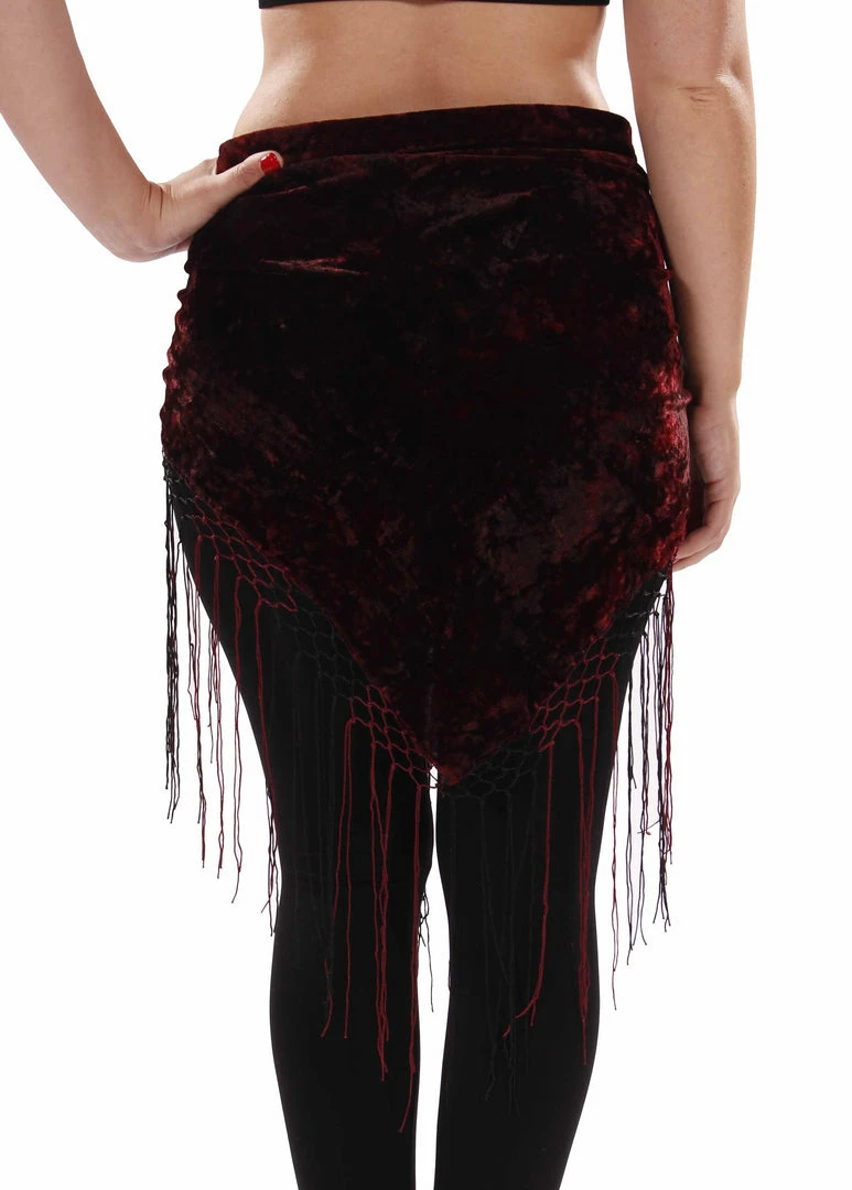 Miss Belly Dance Belly Dance Velvet Tie Dye Hip Scarf With Fringe | BELLY BATIKS BOTTOMS 2 Miss Belly Dance Belly Dance Velvet Tie Dye Hip Scarf With Fringe | BELLY BATIKS BOTTOMS
