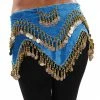 Miss Belly Dance Belly Dance Velvet Zig Zag Design Hip Scarf | ZEINA'S ZIGS