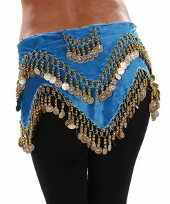 Miss Belly Dance Belly Dance Velvet Zig Zag Design Hip Scarf | ZEINA'S ZIGS